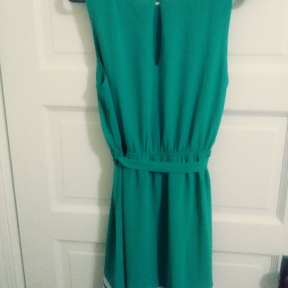Dress with tie belt